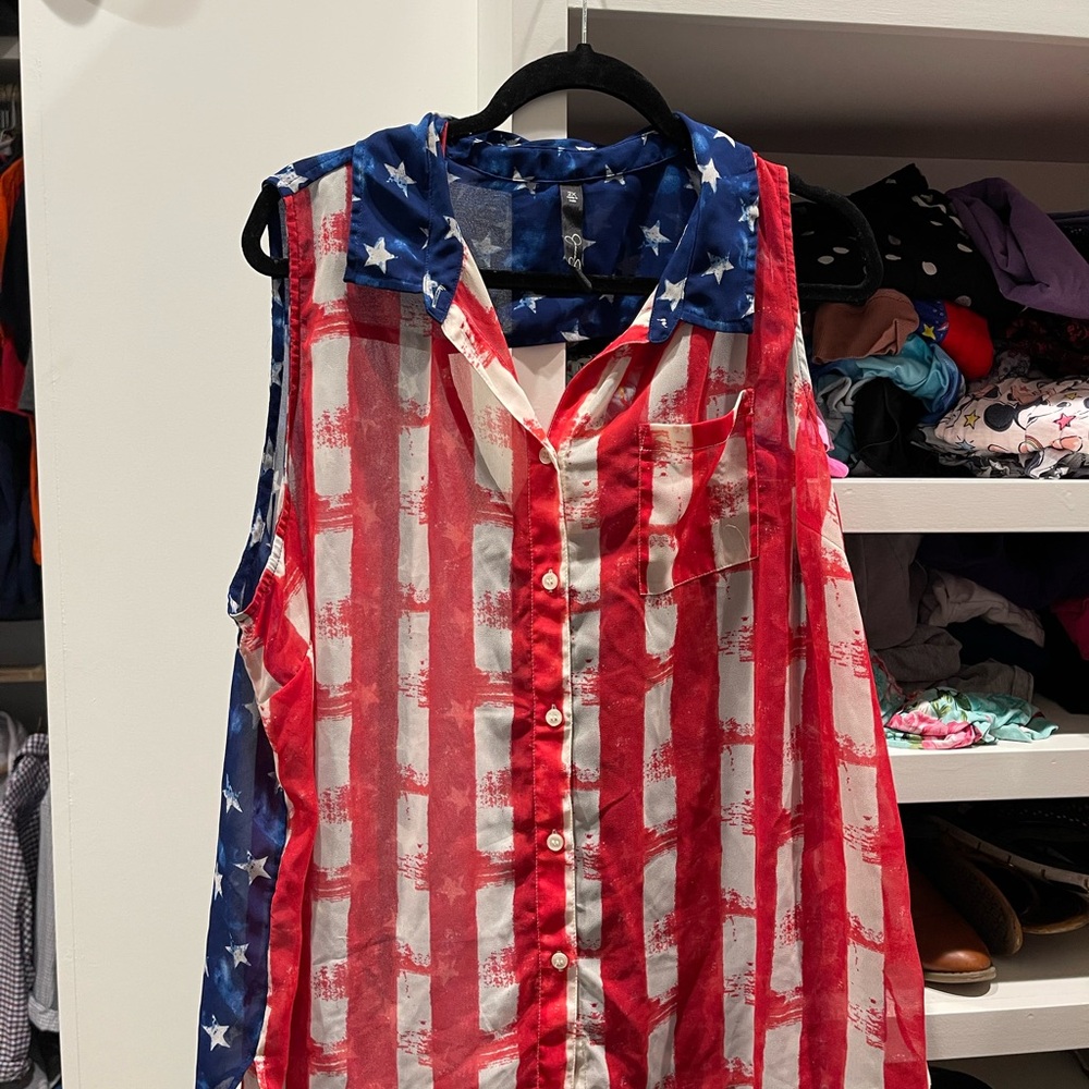 Jessica Simpson Blue Starry Top